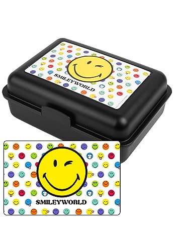 United Labels Smiley - Contenitore Per Il Pranzo Smileyworld Con Divisorio Nero