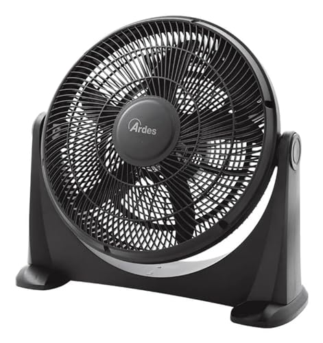 Ardes Ar5A40 - Ventilatore Box Fan 5 Pale, 3 Velocità, Diametro 40 Cm, Colore Nero