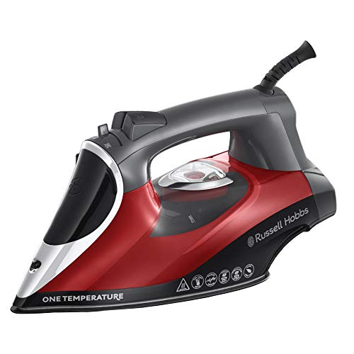 Russell Hobbs Ferro Da Stiro - Temperatura Per Tutti I Tessuti - 2600W, Colpo Di Vapore Extra 210 G/Min, Piastra In Ceramica Tormalina, Autopulente, A
