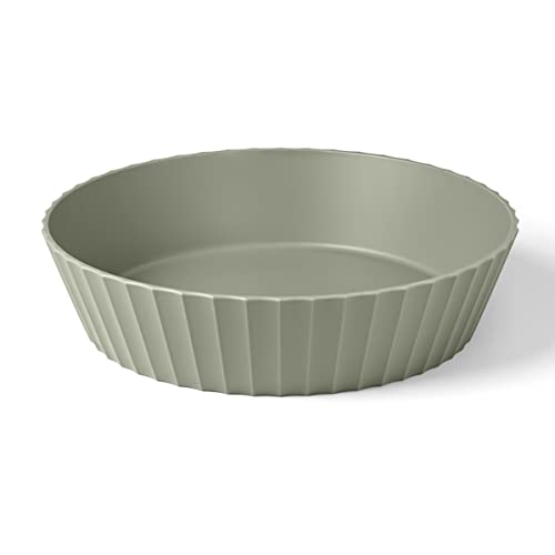 Blim Plus Ciotola Hera Ø25Cm X H6 Cm Verde Opaco (Forest) In Plastica 100% Riciclabile, Non Tossico, Facile Da Pulire E Lavabile In Lavastoviglie, Per