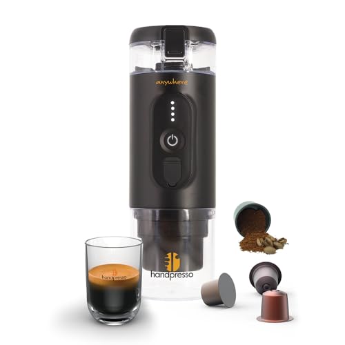 Handpresso - Macchina Caffè A Batteria E-Presso 21700 | Mini Macchina Caffe Portatile A Batteria Usb Rimovibile | Macchina Caffè Da Viaggio Per Capsul