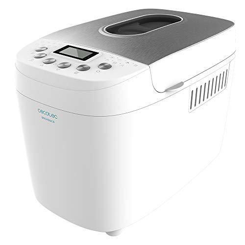 Cecotec Macchina Per Il Pane Programmi Automatici Bread&Co 1500 Perfectcook. 850 W, 1,5Kg, 15 Programmi, 2 Resistori, Programmabile 15Ore, Lavabile La