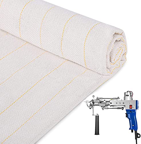 Vehipa Tufting Cloth, Panno Primario Per Il Tufting 210X100Cm Con Linee Marcate, Panno Dei Monaci Per La Pistola Per Il Tufting Del Mucchio Tagliato A
