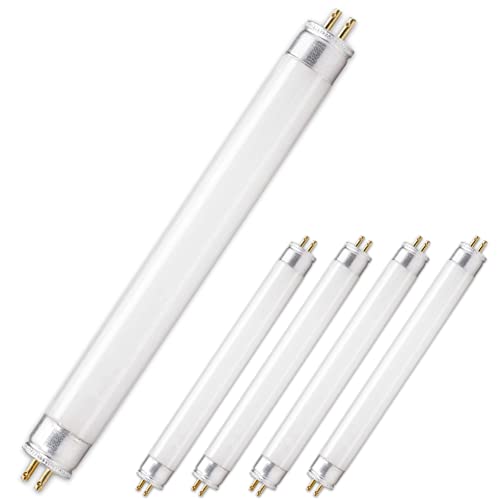 Clar - 6W T5, Tube Fluorescent, Tubes Fluorescents, Tube Néon, Lampade Fluorescenti, Lampadine T5, 21,2 X 1,6 Cm (6 Watts T5, Pack 5)