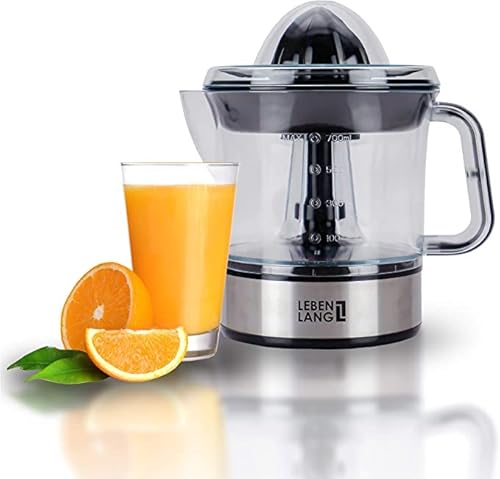 Lebenlang Spremiagrumi Elettrico - Alta Resa Di Succo & 2 Coni I Spremiagrumi Elettrico Spremi Agrumi Elettronico Spremi Arance Elettrico I Spremiagru