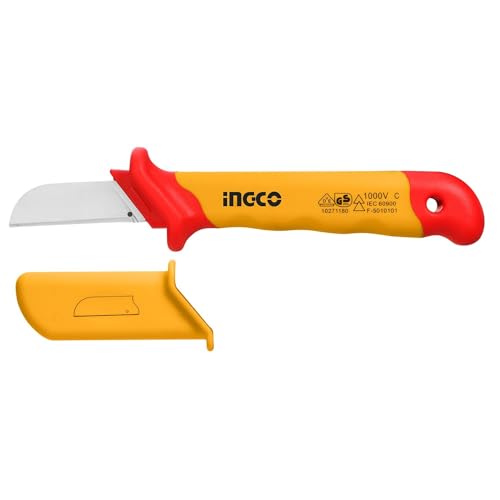 Ingco Coltello Spellacavi Isolato 1000V - Gs - Dve - Industrial Hick1801