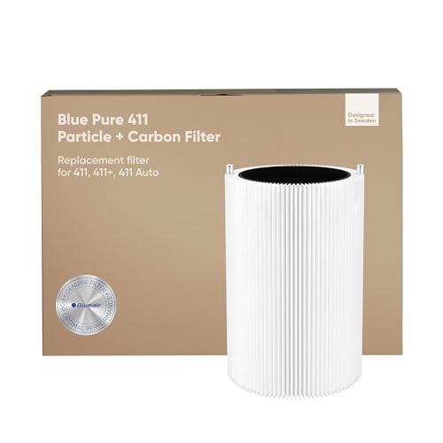 Blueair Filtro Sostitutivo Originale Blue 3210, Pure 411, Pure Joy S, Particelle E Carbone Attivo, Compatibile Con I Purificatori D'Aria Blue 3210, Bl