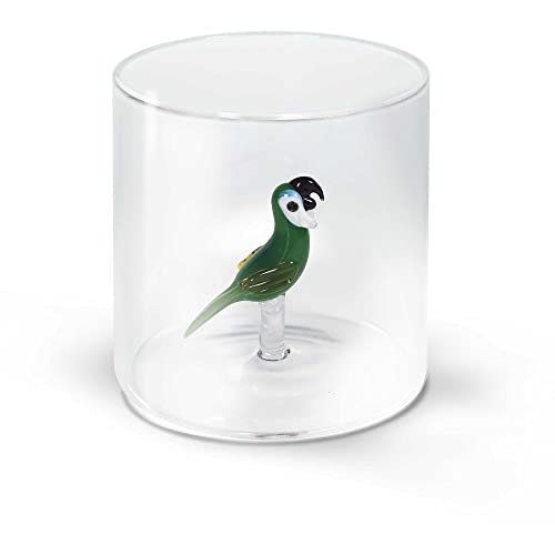 Wd Lifestyle Tumbler In Borosilicato Modello Monterey Dec.Papagallo