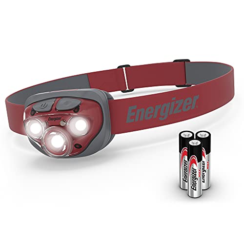 Energizer Torcia Frontale A Led, Potente Lampada Frontale Luminosa, Faro Resistente All'Acqua Per Campeggio, Pesca E Corsa, Batterie Incluse, Ross