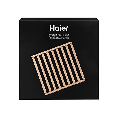Haier Ripiano In Legno Per Cantinetta, Massima Capacità Di Conservazione, Elegante E Di Qualità, Accessorio Originale Haier, 48.7 X 48.0 X 25 Cm, Comp
