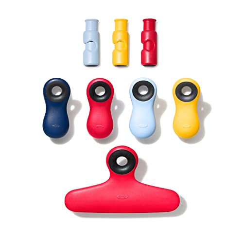 Oxo Collezione Good Grips Clip Borsa, Plastica Senza Bpa, Assortiti