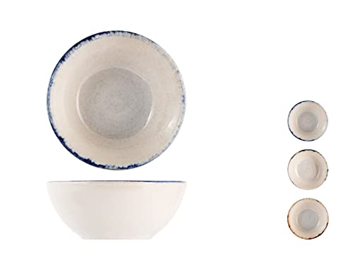 H&H Set 24 Ciotoline Artisanal In Stoneware Cm 10