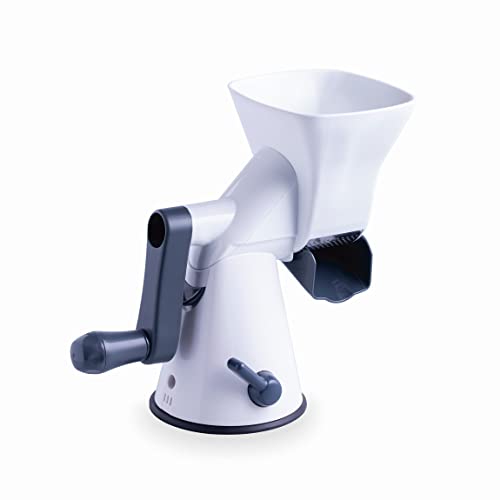 Lacor - 60394 - Trituratore Di Pomodoro, Trituratore Manuale, Filtro In Acciaio Inox, Contenitore Senza Bpa, Facile Da Pulire, Bloccaggio A Ventosa