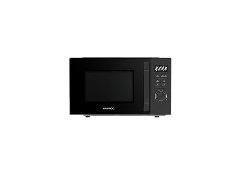 Daewoo Md-Fc206Gb - Microonde 2 In 1 Con Grill, 20 L, 700 W, 800 W, 8 Programmi Automatici, 5 Livelli Di Potenza, Timer, Nero