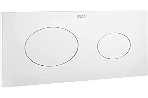 Roca Pl10 One Piastra Di Azionamento, Plastica, Bianco