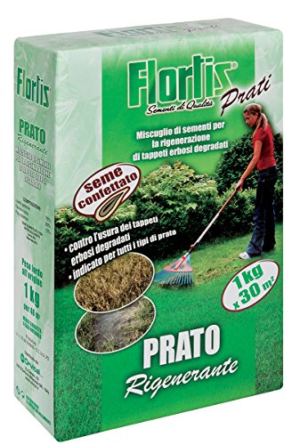 Flortis Rigenerante. Semi Confettati Per Prato. Semi Incapsulati Anti Formiche E Volatili. Semenza Prato Degradato Contro L'Usura Manto Erboso. Semi P