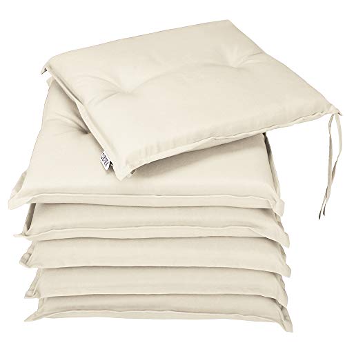Deuba Set Cuscini Boston 6 Pezzi Idrorepellenti Coprisedia Per Giardino Esterno Interno Imbottiti Comfort