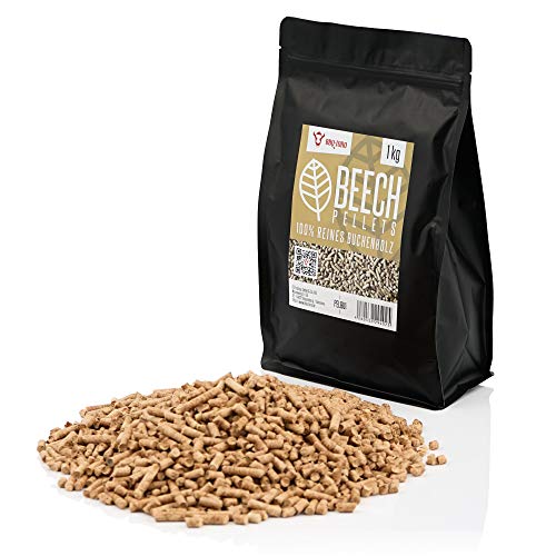Bbq-Toro Beech Pellets In Legno Di Faggio Al 100% | 1 Kg | Pellet In Faggio Per Grill, Smoker, Pellet Per Forni Da Pizza O Impianti Di Riscaldamento |