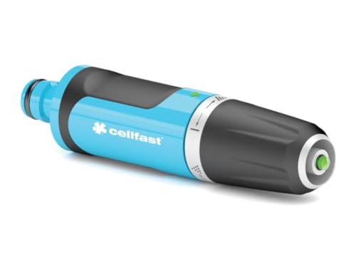 Cellfast Lancia A Spruzzo Con Flusso D'Acqua Controllabile Per Prato Fiori Piante Safetouch System Energo