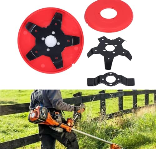 Taniashop Testina Disco Per Decespugliatore Sarchiatore Lama Trimmer Multifunzionale Testina Taglia Erba Intercambiabile Doppio Uso Universale Disco D