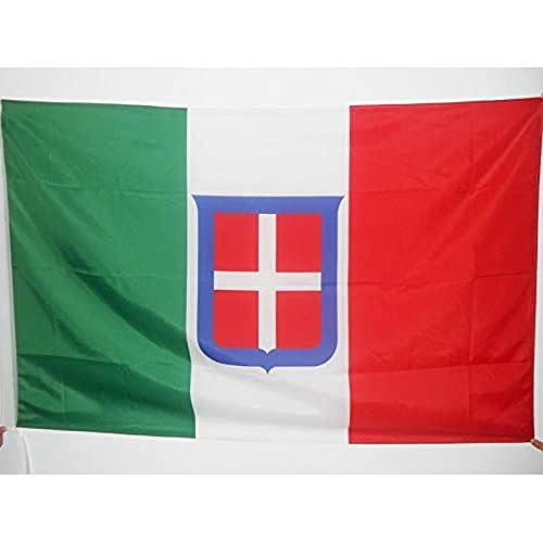Az Flag Bandiera Regno D'Italia 1861-1946 150X90Cm - Bandiera Reale Italiana 90 X 150 Cm Foro Per Asta
