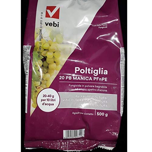 Vebi Poltiglia Bordolese 20 Pb Manica Solfato Di Rame Pfnpe Libera Vendita, Per Fungo, 500 G