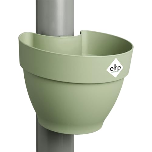 Elho Vibia Campana Drainpipe Clicker 40 - Vaso Per Esterno - Ø 21.6 X H 16.3 Cm - Verde/Pistache Green