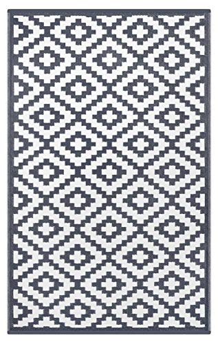 Green Decore Tappeto Nirvana Grigio Antracite, Bianco, 90 Cm X 150 Cm