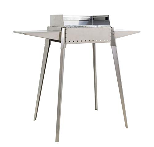 Barbecue A Carbone Carbonella In Acciaio Lisa Luxury Etna Mini