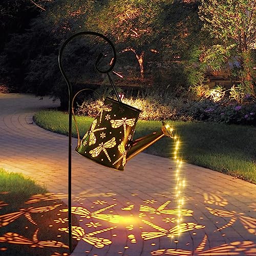 Lampade Solari Per Giardino Esterno Annaffiatoio Luci Solari Con Catena Ampada A Energia Solare A Forma Di Annaffiatoio Con Supporto Per Paesaggio Est