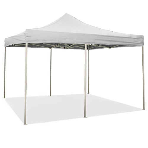 Evergreen Gazebo Richiudibile 3X6 M Pieghevole Telo Bianco In Pvc 100% Impermeabile 9012