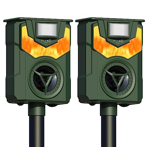 Plino Ultrasuoni Per Gatti - Repellente Gatti Con Luce Fiamma Led - Ricarica Solare E Usb - Frequenza Regolabile - Impermeabile - Dissuasore Per Gatti