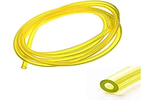 Cyclingcolors Tubo Benzina 2.5Mm X 5Mm X 1M Flessibile Giallo Trasparente Tagliaerba Tosaerba Trattorino Decespugliatore Motosega