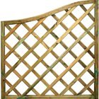 Pannello Grigliato "Onda Piccolo" In Legno Impregnato 90X90H Cm.