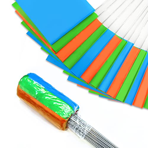 Bandiere, Bandierine Da Giardino, 38 X 10 X 13 Cm, 100 Bandiere Paesaggistiche E' Arancione, Verde, Blu Bandiere Di Irrigazione, Bandierine Per Giardi
