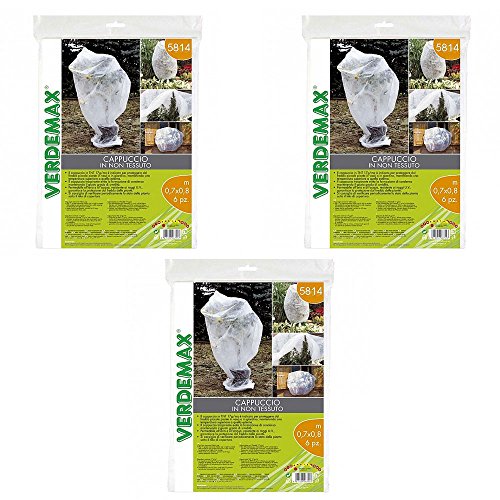 Verdemax Offerta 18 Cappucci Di Protezione In Tnt Per Piante E Fiori M 0,7X0,8 Giardino