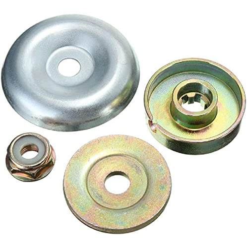 Yangtek 4 Set Dado Kit Di Fissaggio Per Testa Di Ricambio Per Tagliaerba Decespugliatore Trimmer Del Cambio Tosaerba Metal Blade Piastra Con M10