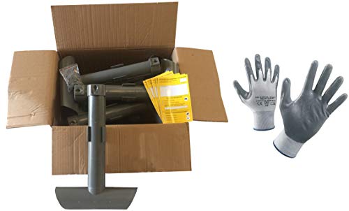 10 Contenitori Per Esche Topicide Velenose. Stazione Di Sicurezza Ristoramatic A Norma Haccp. Distributore Erogatore Grigio Per Ratti E Topi Grandi. C