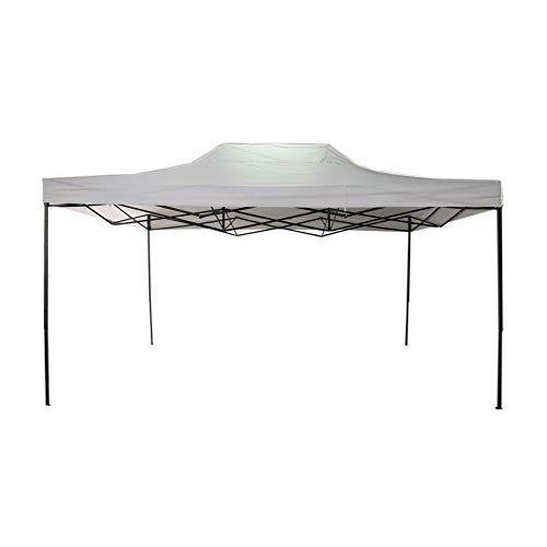 Rebecca Mobili Gazebo Richiudibile Bianco Metallo Poliestere Con Custodia Campeggio Fiere Feste 3,1 X 4,5 X 3 Mt (Cod. Re6307)