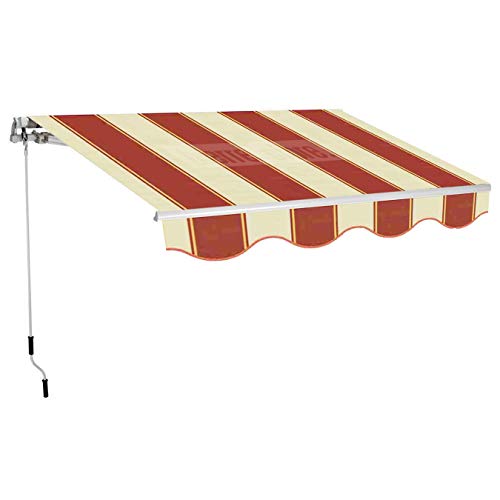 Tenda Barra Quadra 3X2 Avvolgibile Per Soffitto O Parete Bordeaux Crema
