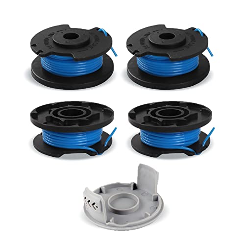 Viilich 4 Bobine Di Filo Per Ryobi, Bobina Di Ricambio Per Ryobi One + Rac124 Ac14Rl3A Olt1823 Olt1832 18 V 24 V 40 V 40 V, 4 Bobine Di Decespugliator