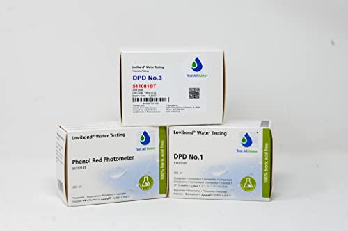 Lovibond Dpd No.1, Dpd No.3 & Ph 250 Compresse Pack Da Test All Water