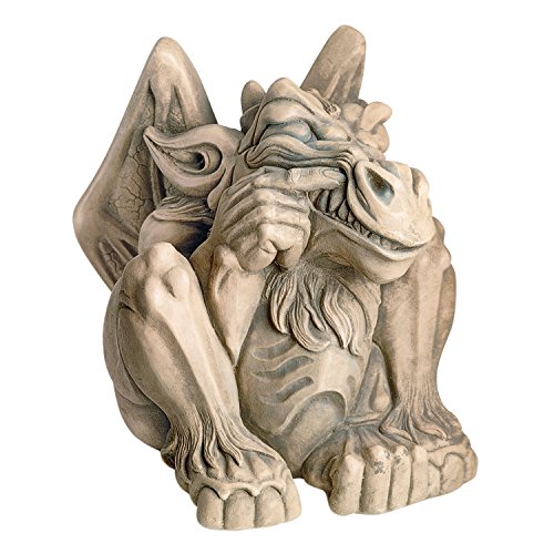 Design Toscano Os69003 Statua Gargoyle Continuate A Festeggiare, Stolti, Grande, Abbronzatura
