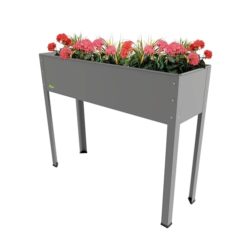 Bio Green Metallo Sopraelevata Freising Di Xl, Antracite, 100 X 30 X 80 Cm, Mhf Xl