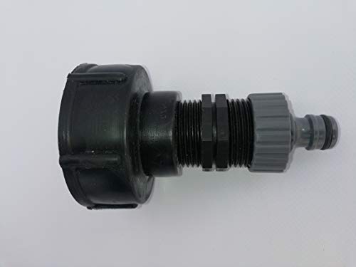 Naturii Raccordo Cisterna, Adattatore Cisterna Da 1000 Litri Misura 60 X 6 Mm F F Raccordo Rapido Guarnizione Inclusa