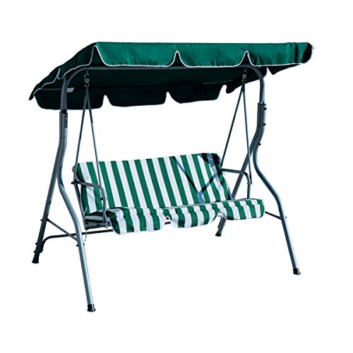 Garden Friend Dondolo In Acciaio Verniciato Telo In Poliestere 160 Gr/M², Multicolore, 170 X 110 X 153 Cm