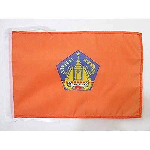 Bandiera Bali 45X30Cm - Bandierina Di Bali In Indonesia 30 X 45 Cm Cordicelle - Az Flag