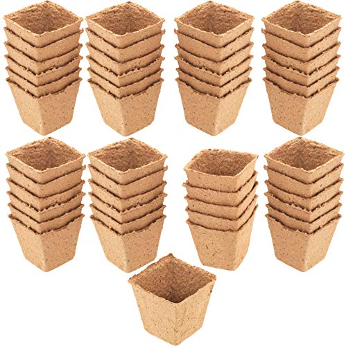Meister Vaso Da Coltivazione 8 X 8 Cm, Pratico Set Da 48 Pezzi, 100% Senza Torba In Cellulosa Certificata Pefc – Biodegradabile/Vaso Per Piante/Sement