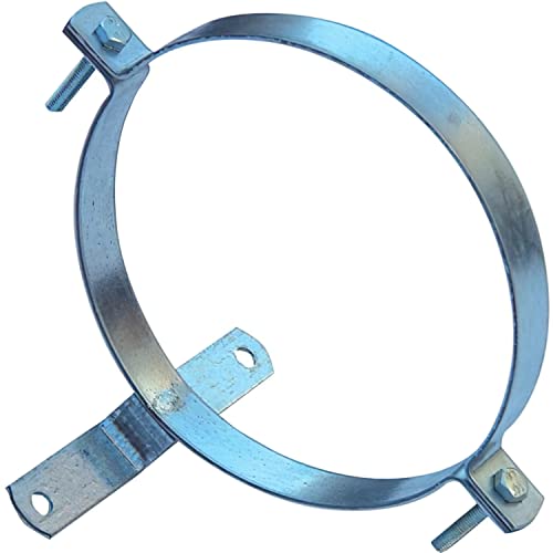Wolfpack 22010034 Abrazadera Para Tubo Estufa Galvanizado Con Soporte 150Mm