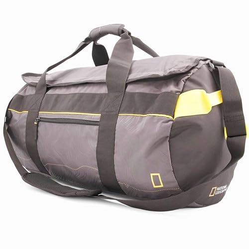 National Geographic – Borsone Da Viaggio Per Escursione E Trekking | Zaino Grande Sportivo Con Tasca Interna, Scomparto E Tracolla | Nero E Giallo | C
